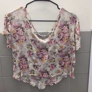 Floral crop top
